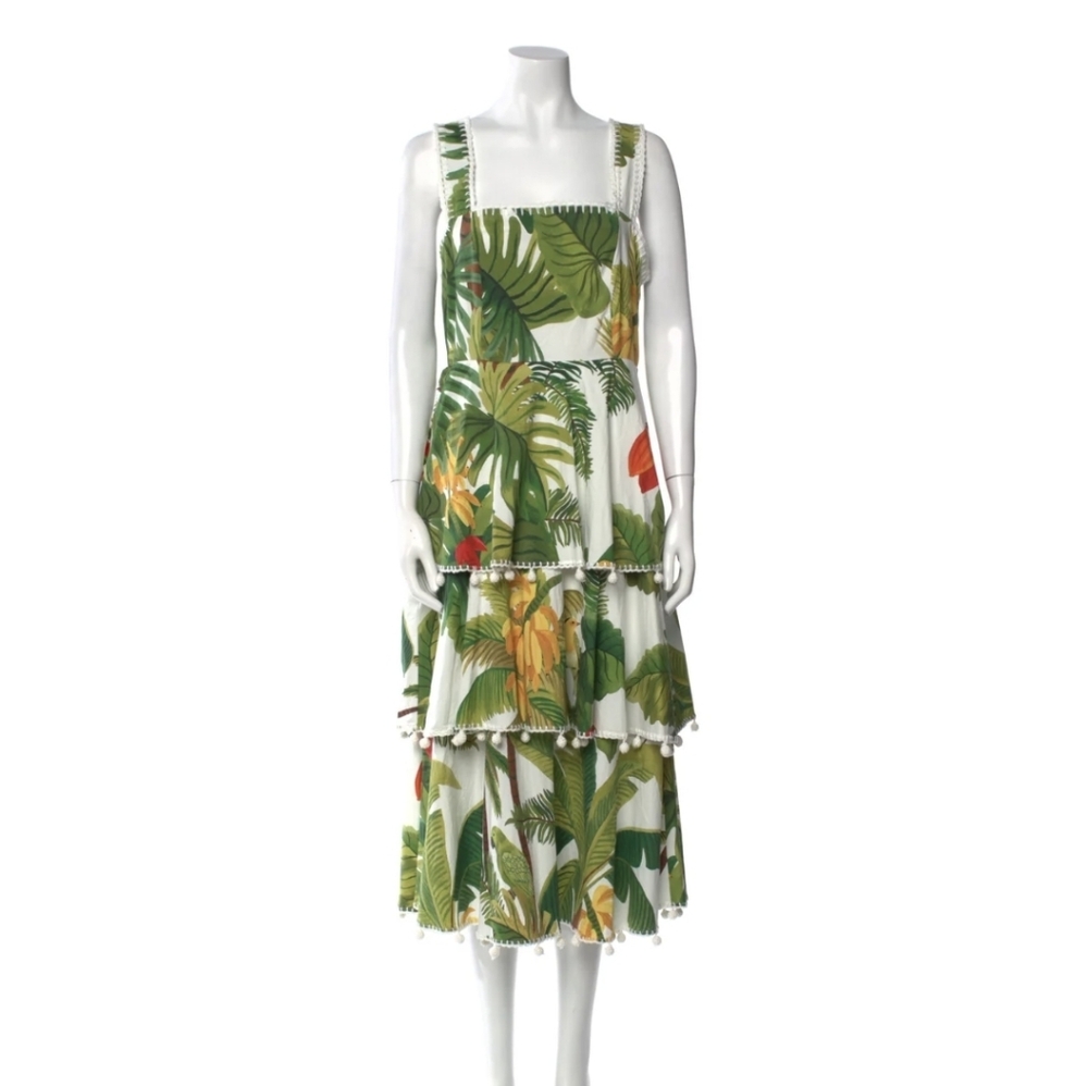 Tropical Print Sleeveless Dress By FARM RIO